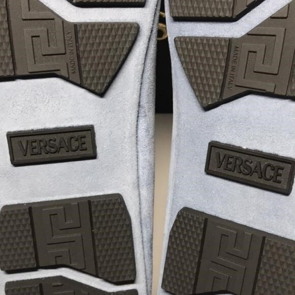 New Authentic Versace Villa Suede Driver Shoes – Blue (Size 47) - Picture 5 of 14